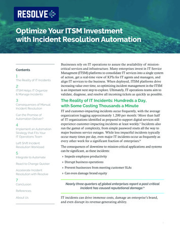Optimize Your ITSM Investment With Incident Resolution Automation