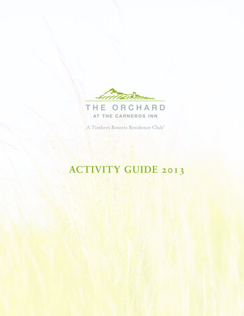 ACTIVITY GUIDE 2013 - CollectionMembers 