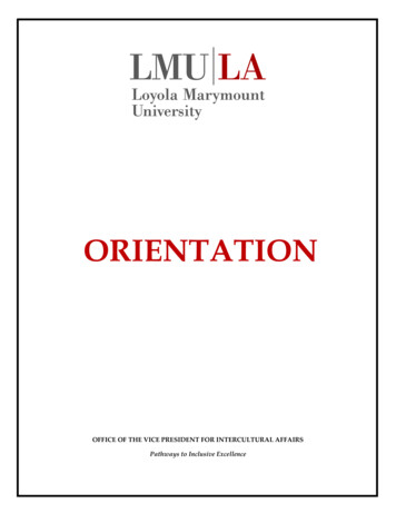 ORIENTATION - Loyola Law School