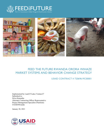Market Systems And Behaviour Change Strategy - Pdf.usaid.gov