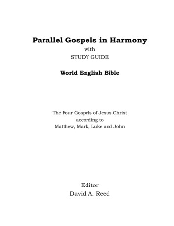 Parallel Gospels In Harmony