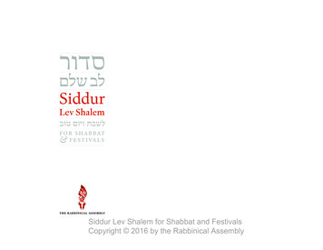 Shabbat And Festival Morning SIDDUR LEV SHALEM Copy