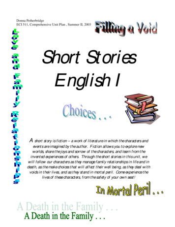 Short StoriesShort Stories English I English I