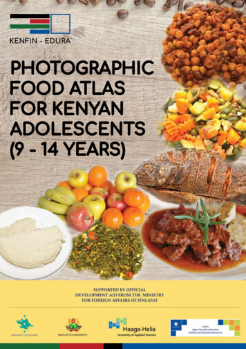 PHOTOGRAPHIC FOOD ATLAS FOR KENYAN 