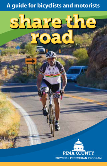 A Guide For Bicyclists And Motorists - Tucsonaz.gov