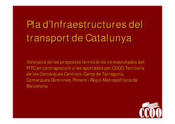 Pla D'Infraestructures Del Transport De Catalunya