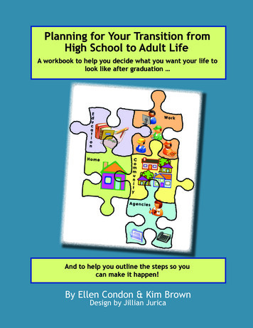 Planning For Your Transition From High School To Adult Life