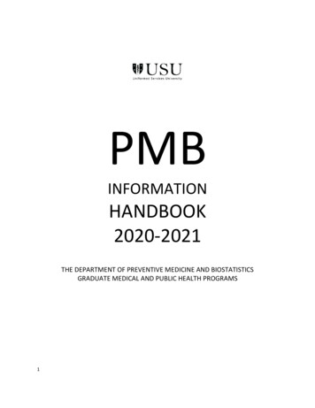PMB Information Report 2020-2021