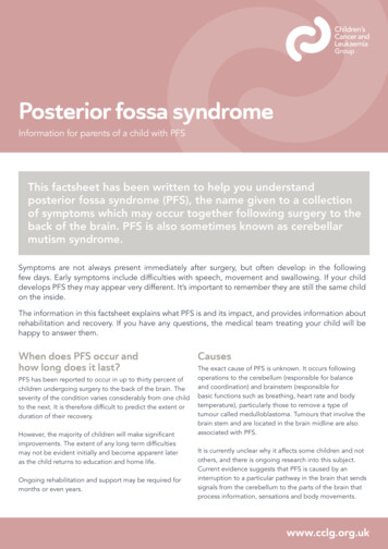 Posterior Fossa Syndrome - CCLG