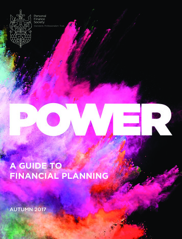 A GUIDE TO FINANCIAL PLANNING - The PFS