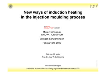 New Ways Of Induction Heating In The Injection Moulding .