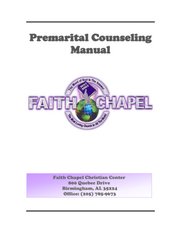 Premarital Counseling Manual - Kadesh.blob.core.windows 