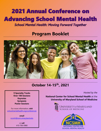 Program Booklet - School Mental Health