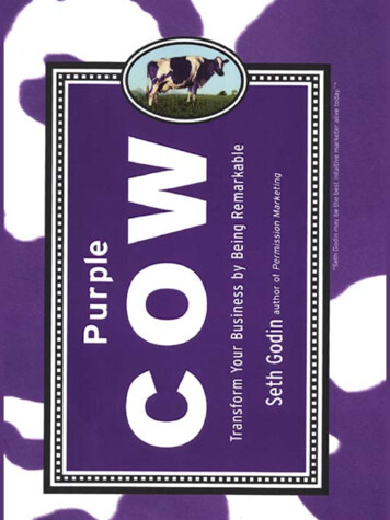 Purple Cow Transform Your Business By Being Remarkable