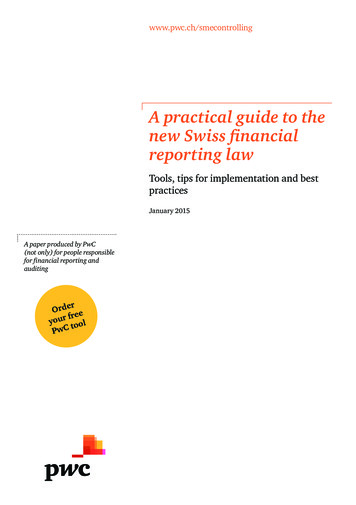 A Practical Guide To The New Swiss Financial Reporting Law