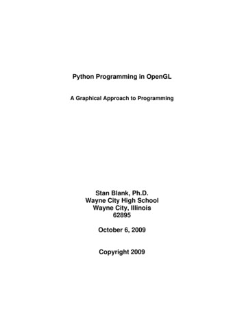 Python Programming In OpenGL