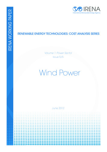 Renewable Energy Cost Analysis: Wind Power