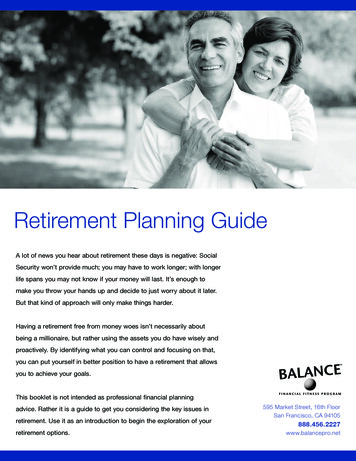 Retirement Planning Guide - ESL Federal Credit Union