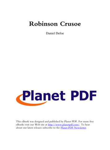 Robinson Crusoe - EBooks Archive By Planet PDF