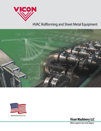 HVAC Rollforming And Sheet Metal Equipment