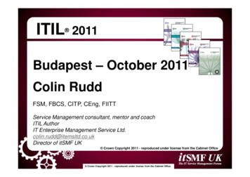 ITIL 2011 - ItSMF