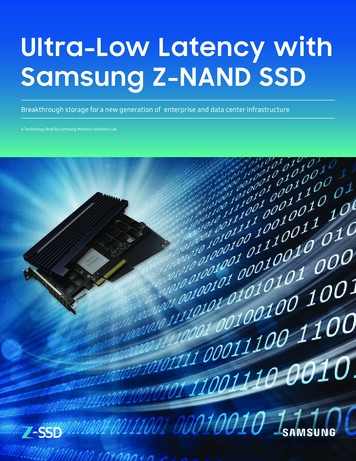 Ultra-Low Latency With Samsung Z-NAND SSD