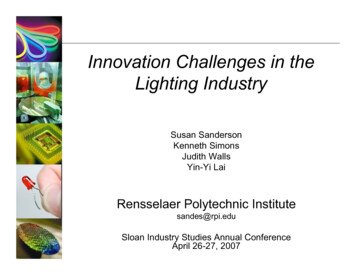 Innovation Challenges In The Lighting Industry