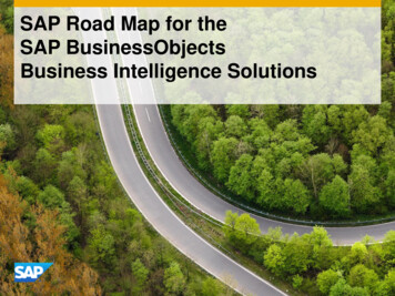 SAP Road Map For The SAP BusinessObjects Business .
