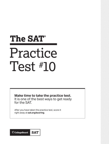 SAT Practice Test 10 - Cdn.kastatic 