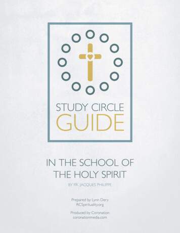 IN THE SCHOOL OF THE HOLY SPIRIT - RC Spirituality