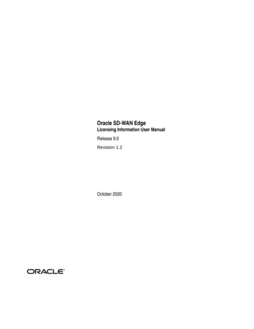 Licensing Information User Manual - Oracle Help Center