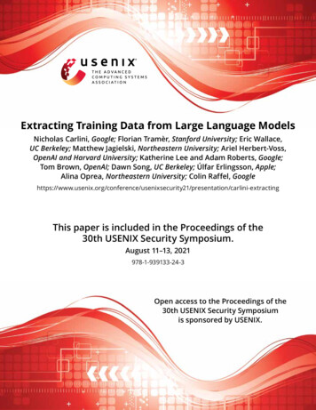Extracting Training Data From Large Language Models