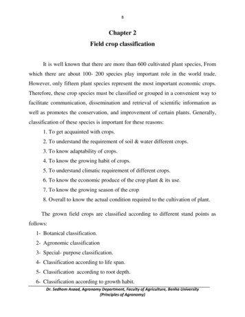Chapter 2 Field Crop Classification