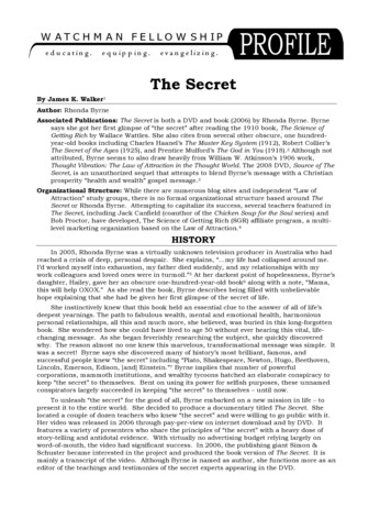 The Secret Profile - Watchman Fellowship