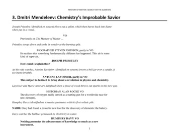 MYSTERY OF MATTER 3. Dmitri Mendeleev: Chemistry’s .