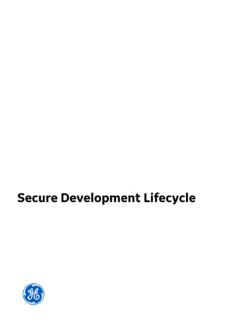 Secure Development Lifecycle - General Electric
