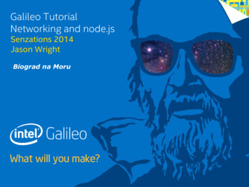 Galileo Tutorial Networking And Node