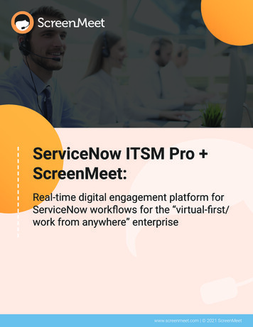 ServiceNow ITSM Pro ScreenMeet - CXO Matters
