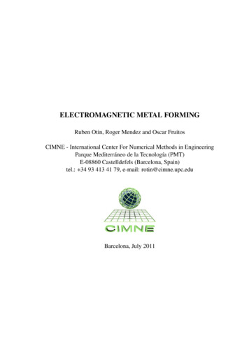 ELECTROMAGNETIC METAL FORMING