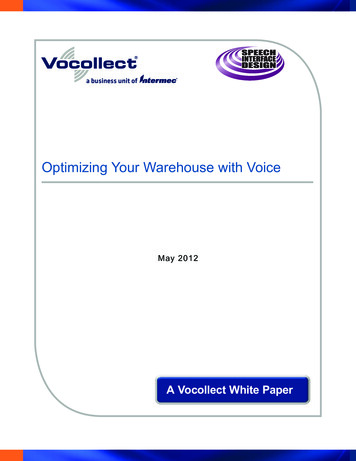 Optimizing Your Warehouse With Voice White Paper