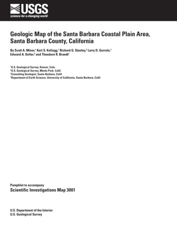 Geologic Map Of The Santa Barbara Coastal Plain Area, Santa . - USGS
