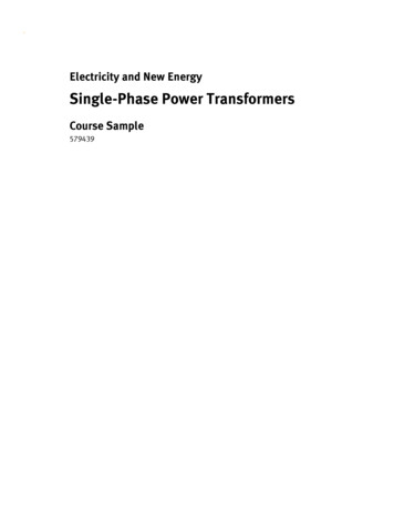 Single-Phase Power Transformers - Festo