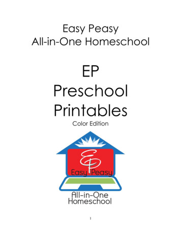 EP Preschool Printables - A Complete, Free Online .