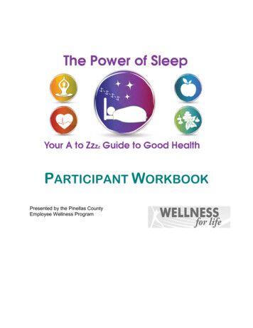 The Power Of Sleep Workbook - Pinellas County, Florida