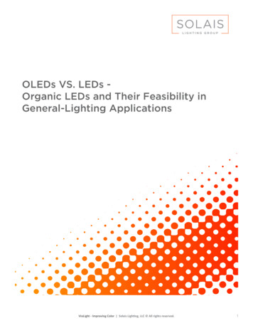 OLEDs VS. LEDs - Organic LEDs And Their . - Solais Lighting