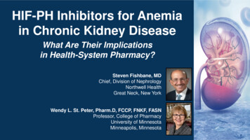 HIF-PH Inhibitors For Anemia In Chronic Kidney Disease