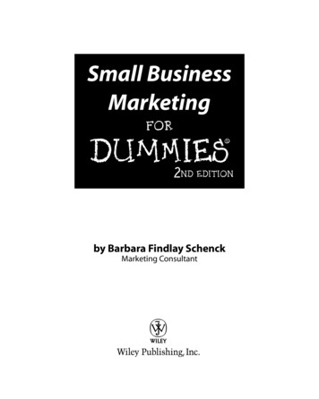 Small Business Marketing For Dummies - PSRU