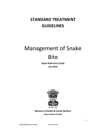 Management Of Snake Bite