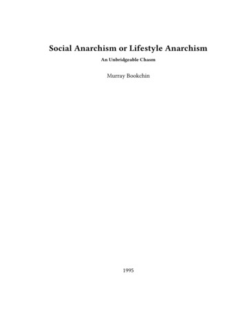 Social Anarchism Or Lifestyle Anarchism