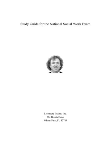 Study Guide For The National Social Work Exam